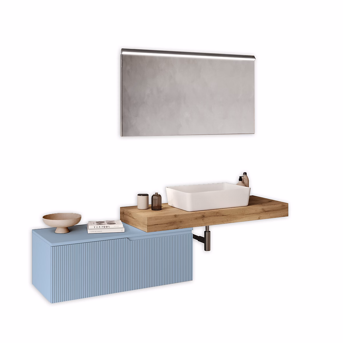 Ensemble 4 pieces VENERE chène miel/blue ciel tiffany – Réf. TJFWBQLMH6626222898