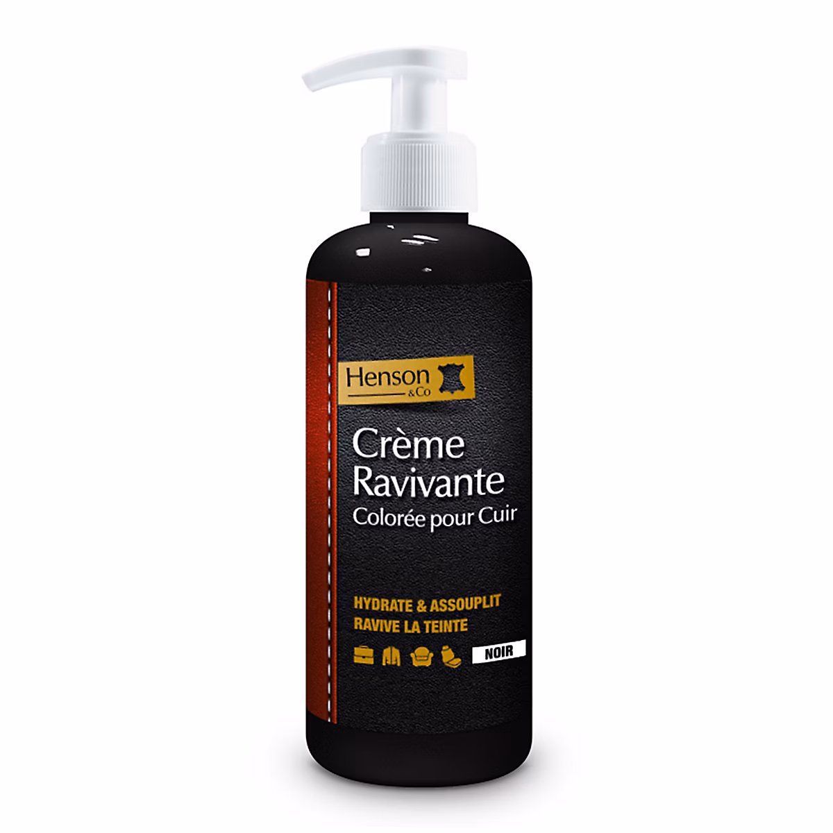 Produits d'entretien et de nettoyage – Crème ravivante cuir noir Henson & Co 250ml