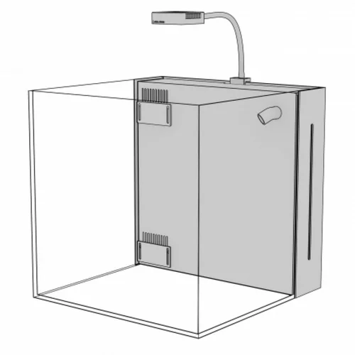 Aquarium nano Yasha 90, spécialement conçu pour l'élevage marin - AQUA MEDIC - 90L
