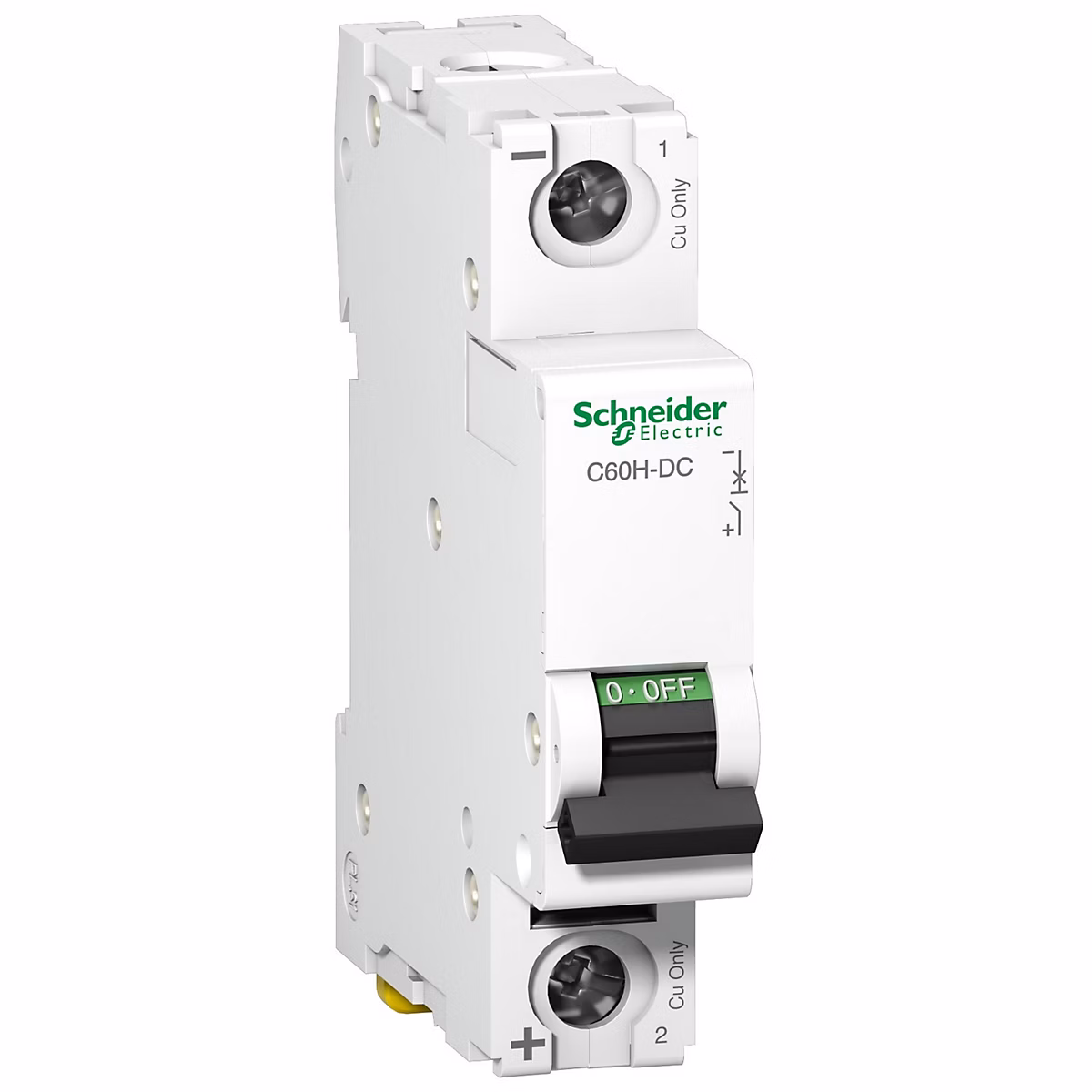 A9n61512 Disjoncteur Courant Continu Dc – 1p, 20a, Courbe C, à Vis, Schneider C60h, dc