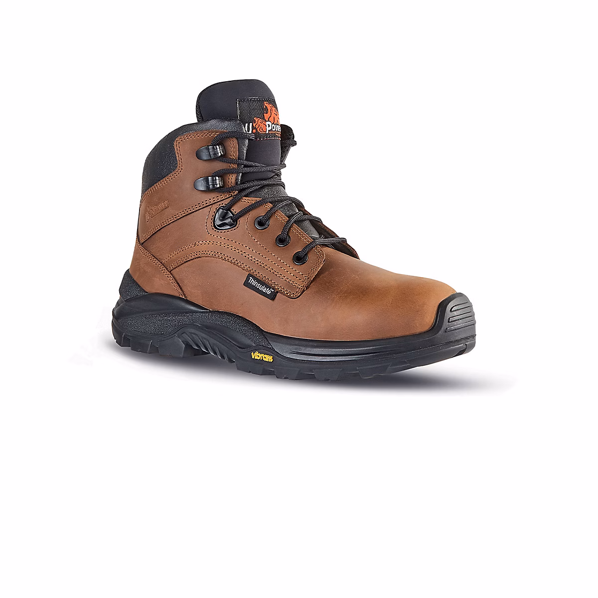 Chaussure de sécurité montante IRON S3 SRC RR10564 marron – Cuir pull-up, semelle PU