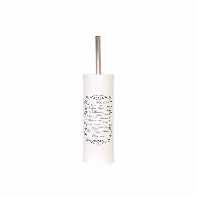Accessoire WC – Brosse wc avec support Acier PARIS Crème MSV