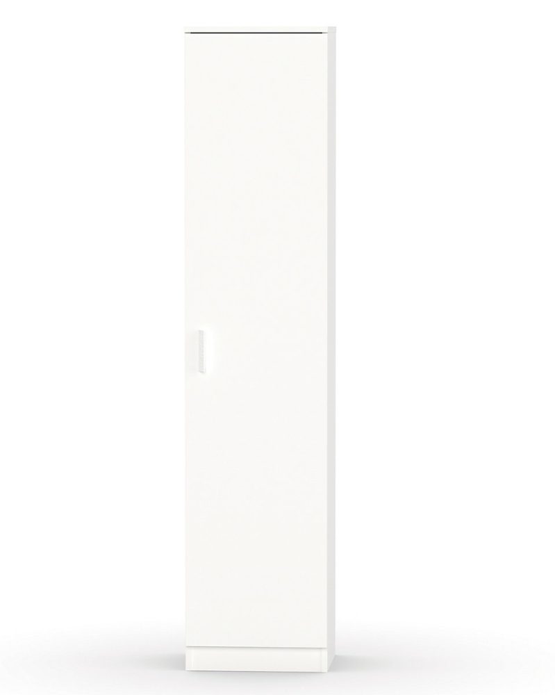 Armoire / meuble de rangement coloris blanc – Hauteur 180 x Longueur 40 x Profondeur 35 cm