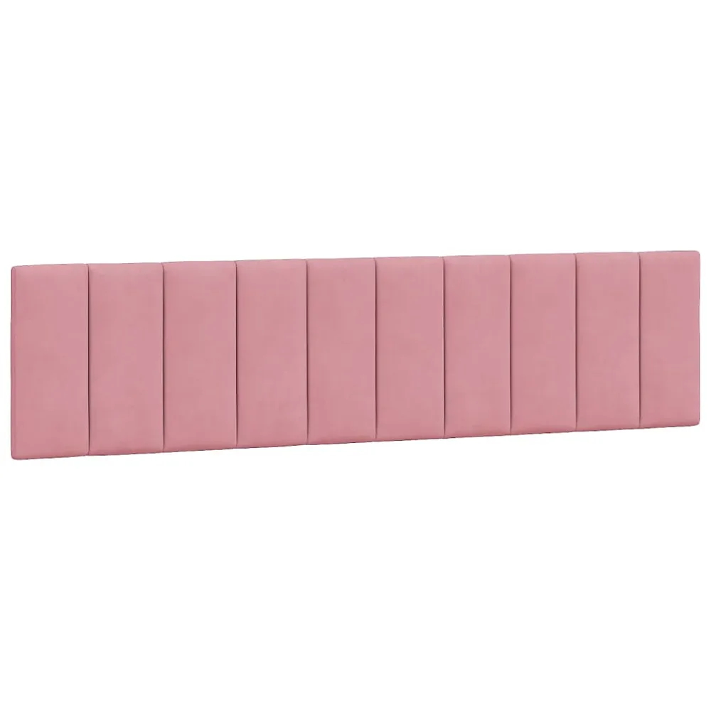 Coussin de tête de lit Hanko rose 200 cm velours vidaXL – Réf. VENDWUGID7935682827
