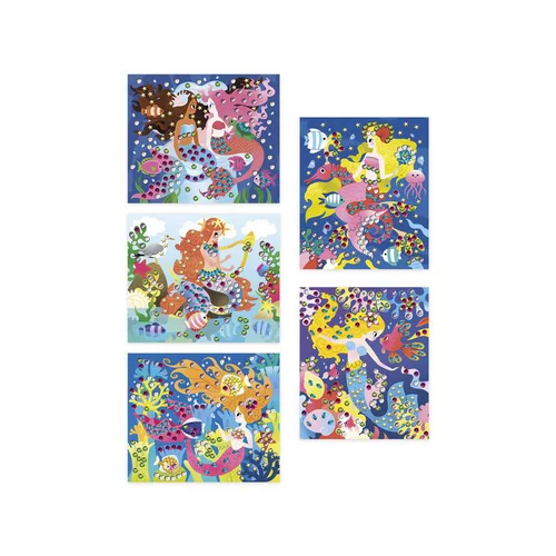 Sequins à coller Janod Sirène - dès 6 ans
