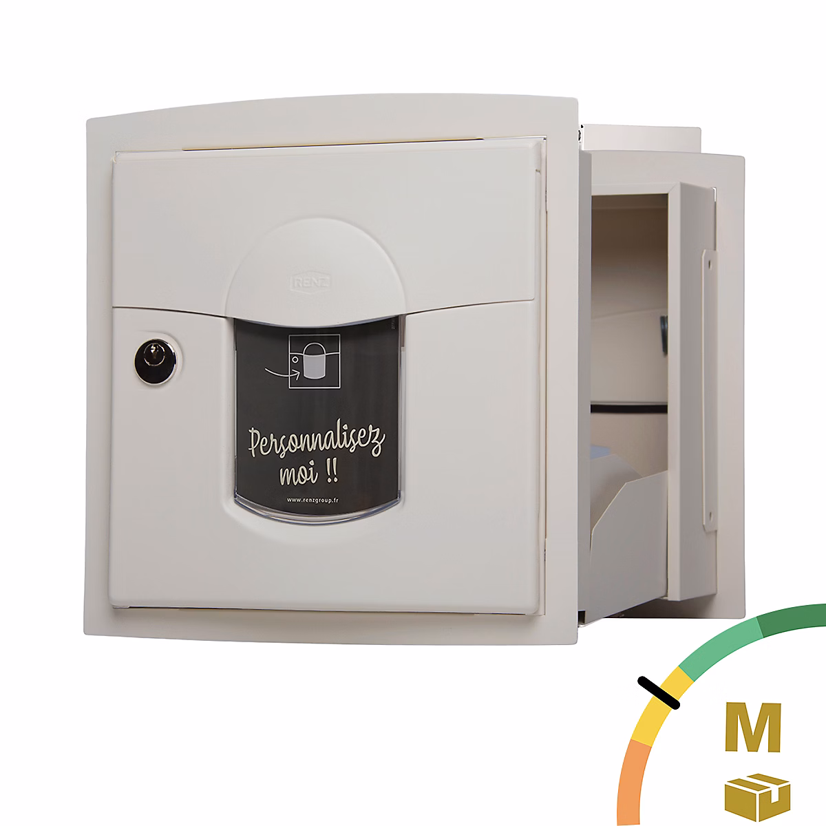 Boite aux lettres Soléa à encastrer 2 portes Ton Pierre sablé 1013MS – Réf. DKRRNZSME5000758622