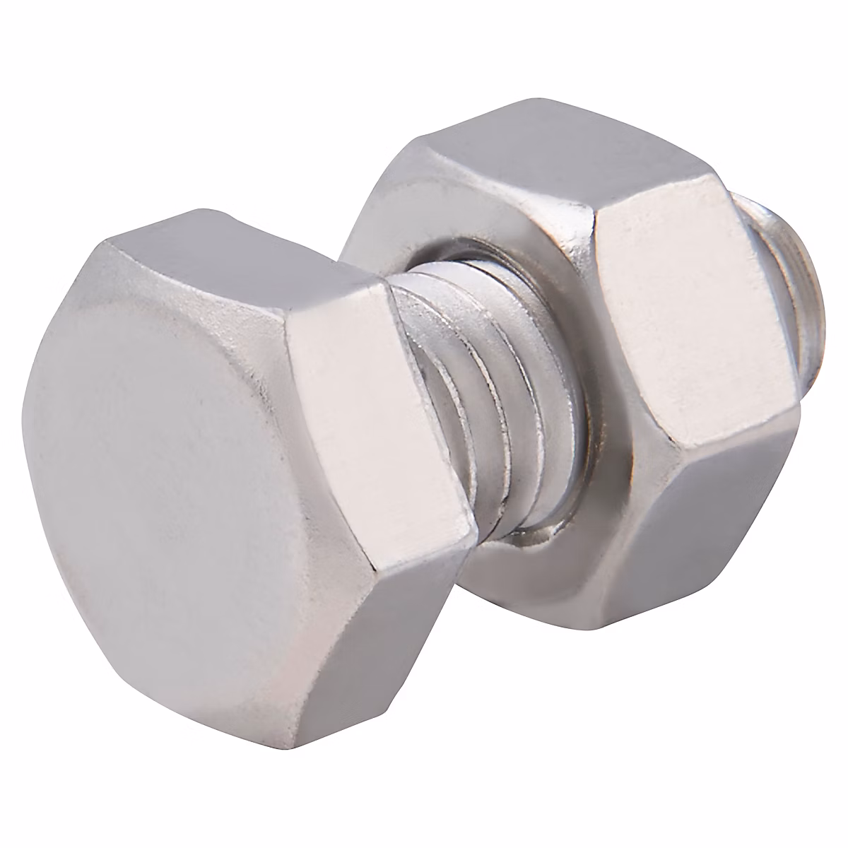 10 boulons tête héxagonale inox 8 × 16 mm