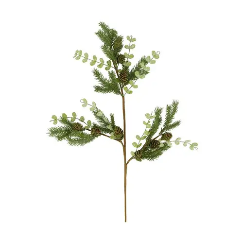 Branche artificielle avec feuilles vertes - 77 x 30 x 5 cm