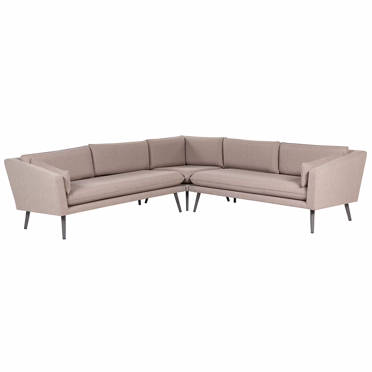 Canapé d'angle de jardin 5 places LORETELLO Beige – Réf. FENDGNIME5154118183