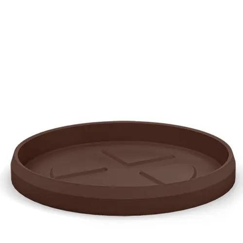 Soucoupe ronde en plastique coloris bronze rouille Veca Tyle - Ø 68,5 cm