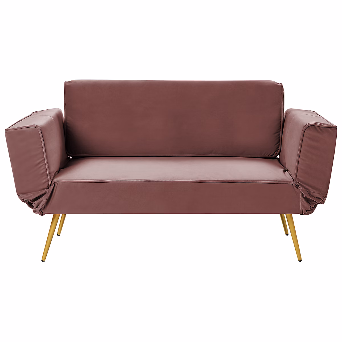 Canapé-lit 2 places SAARELA Velours Rose – Réf. NMSLQDMAT0348270118