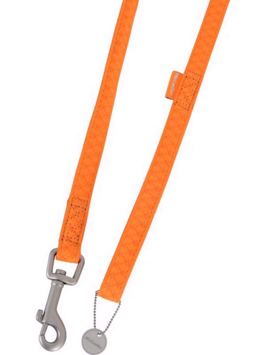 Laisse Mc Leather 25mm L.1 – 2 m orange