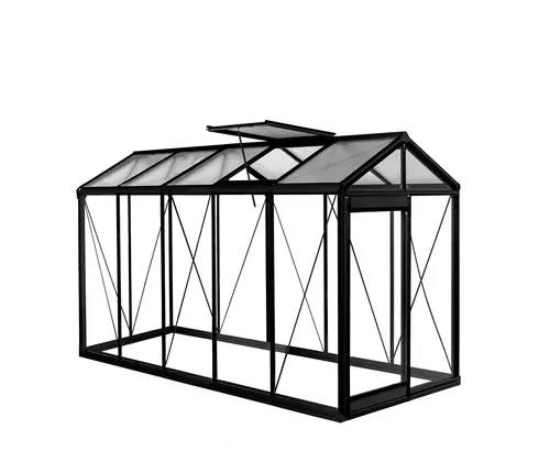 Serre de jardin Piccolo 05 Blackline coloris noir laqué ACD - 159 x 371 cm