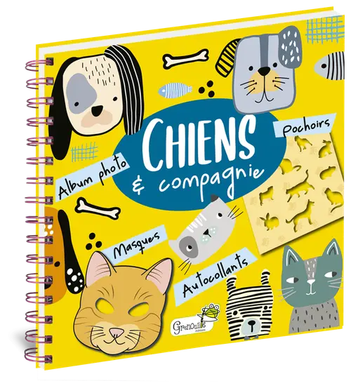 Livre "Chiens & compagnie - arts & pochoirs" aux Éditions Grenouille