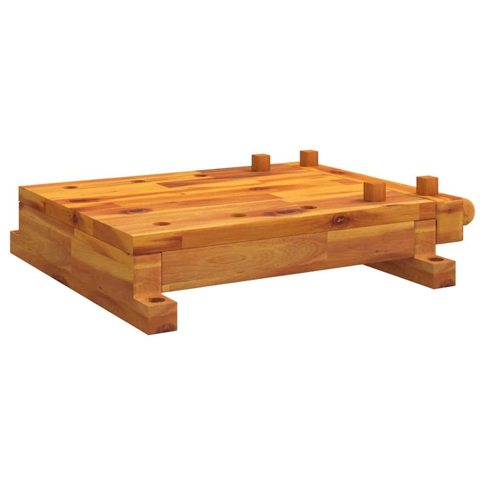 VIDAXL Dessus d'etabli avec etau 52x44x9,5 cm bois massif d'acacia – Mobilier de jardin