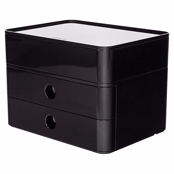 Boîte à tiroirs élégante et Design Smart Box Plus Allison – Noir