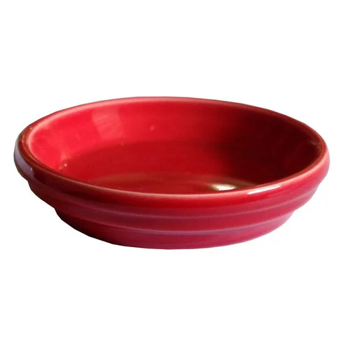 Soucoupe pot horticole rouge Ø 10 x H2 cm