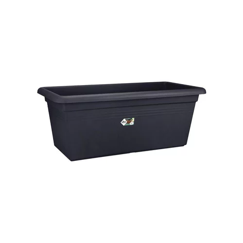 Jardinière Green basics jardin XXL L78 cm x p38 cm x h34,2 cm noir