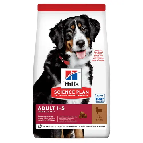 Croquette pour chien adulte grande race aux légumes et au riz Hill's - 12 kg