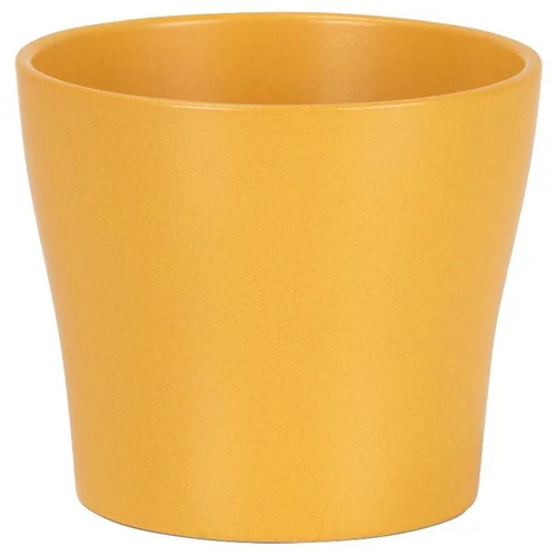 Cache-pot en céramique jaune Scheurich 808 Curcuma - Ø 11 cm