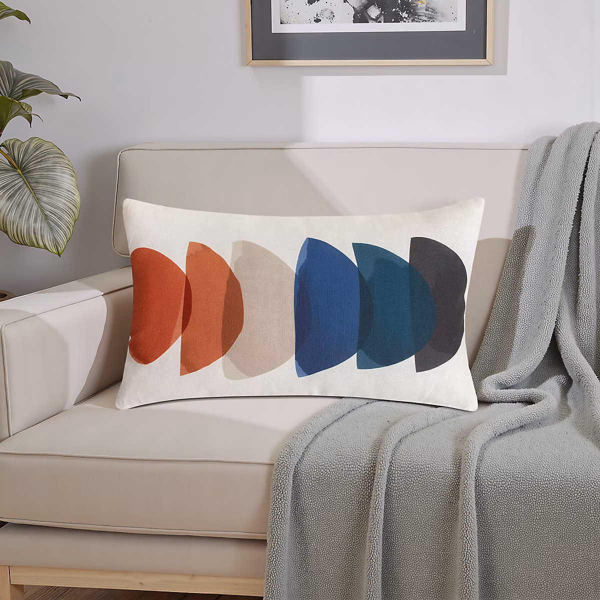 Coussin, plaid et pouf – Coussin Oak multicouleur L.50 x l.30 cm