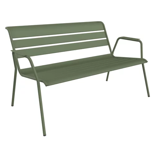 Banquette lounge en acier vert cactus Fermob Monceau - 128 x 76 x 71 cm