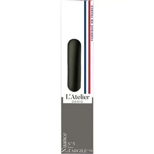 Bougie flambeau 25 cm gris argile L’Atelier de Denis - Le pack de 4