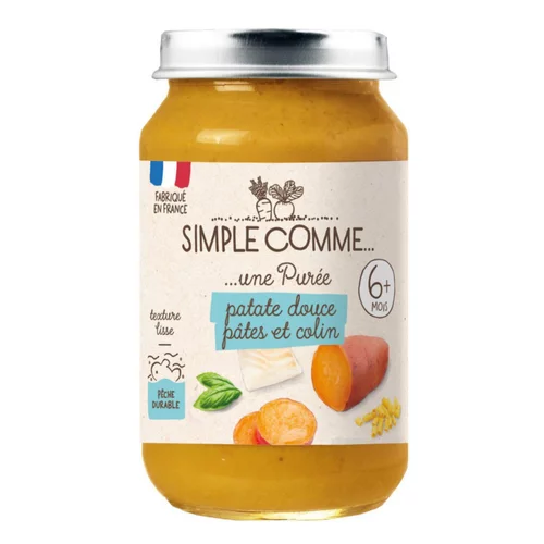 Pot patate douce polenta colin bio Simple Comme - 190g