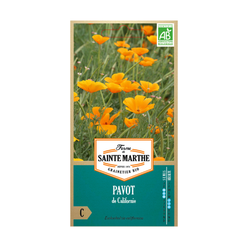 GRAINES PAVOT DE CALIFORNIE ORANGE BIO