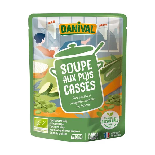 Soupe bio de pois cassés 50 cl