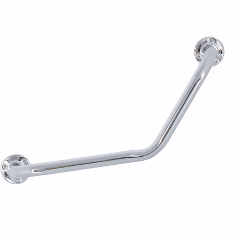 Barre de redressement ou d'appui Acier coudée 54x13 – 5 × 10cm Chromé MSV