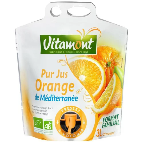 Pur jus d’orange de Méditerranée bio - 3 L