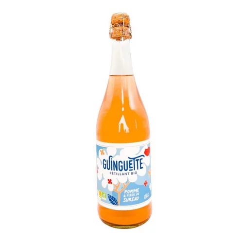 Pétillant pomme sureau bio Le Coq Toque - 75 cl