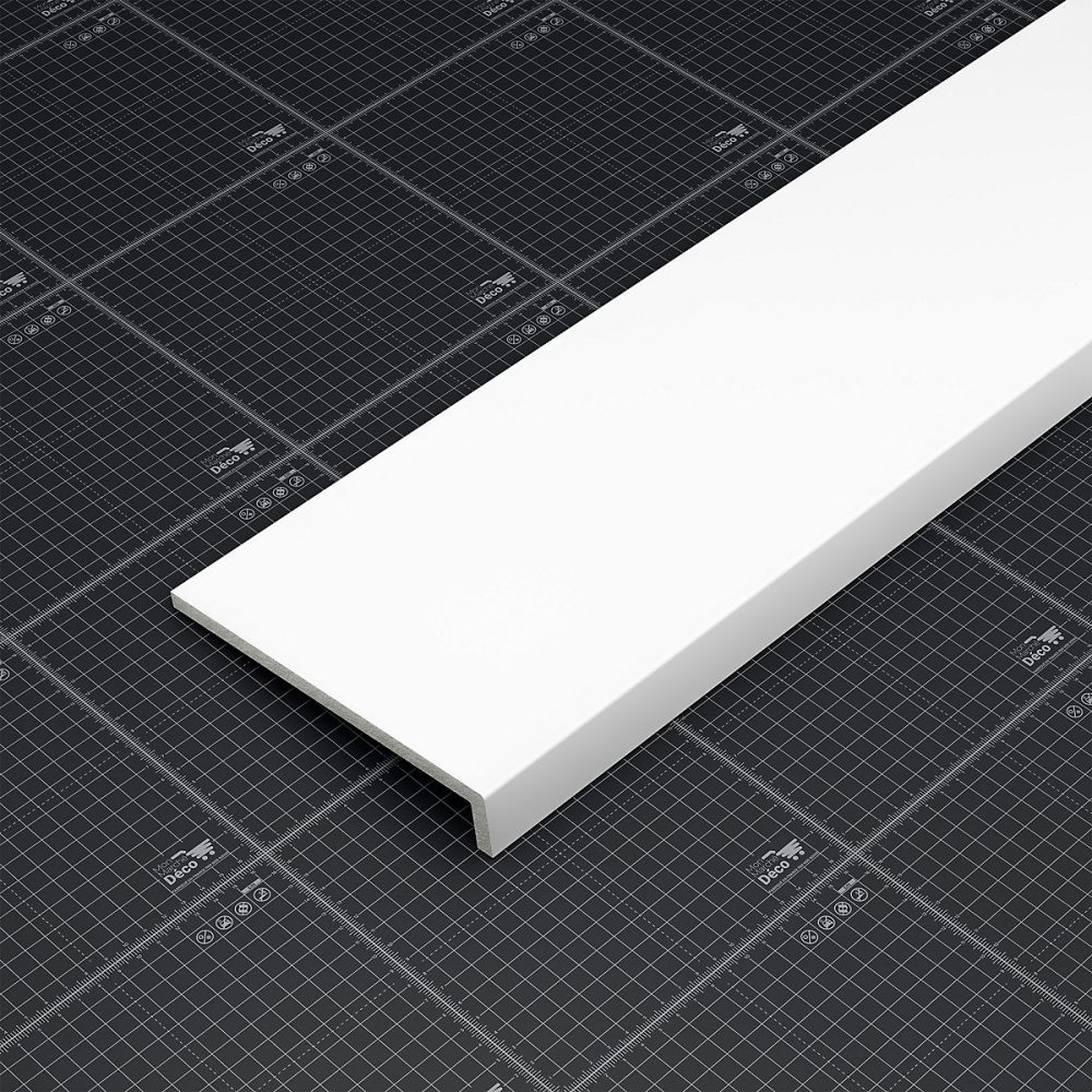 Appui de fenêtre PVC l. 20 cm x ép. 9 mm | Blanc – 80 cm