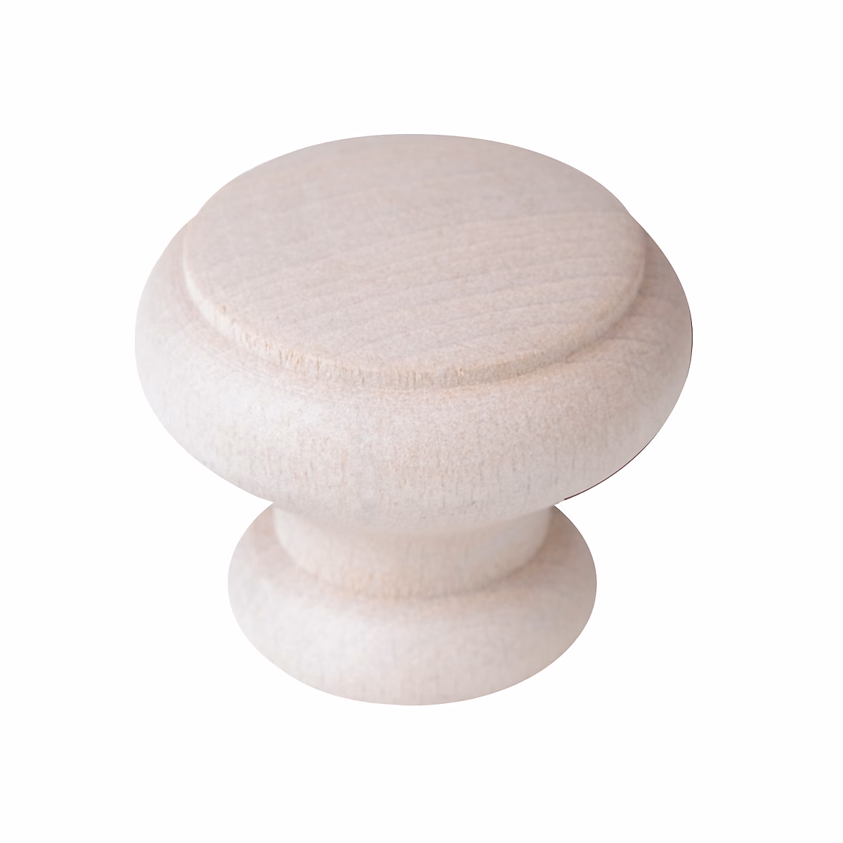 Bouton de meuble bois diamètre 40 mm peint blanc piéces – lot de 24