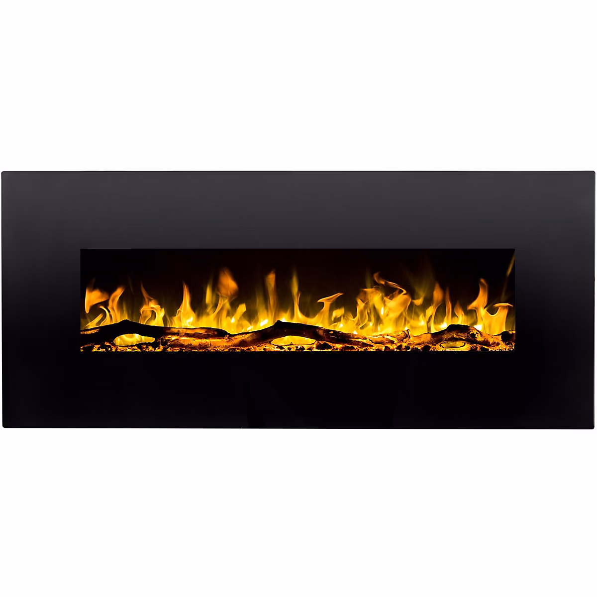 Cheminée électrique AFLAMO Albion 42 NH – murale ou encastrable | 110 × 49 × 14 cm | cheminée LED sans chauffage