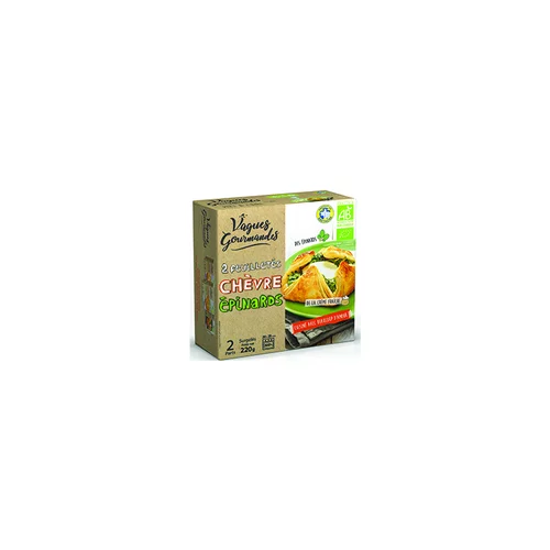 Feuilletés chèvre épinard Vagues Gourmandes - 220 g (2 pièces)