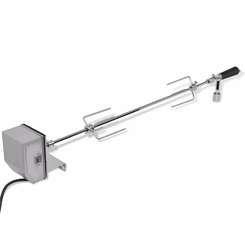 Accessoire de barbecue – Broche à rôtir avec moteur 900 mm Acier