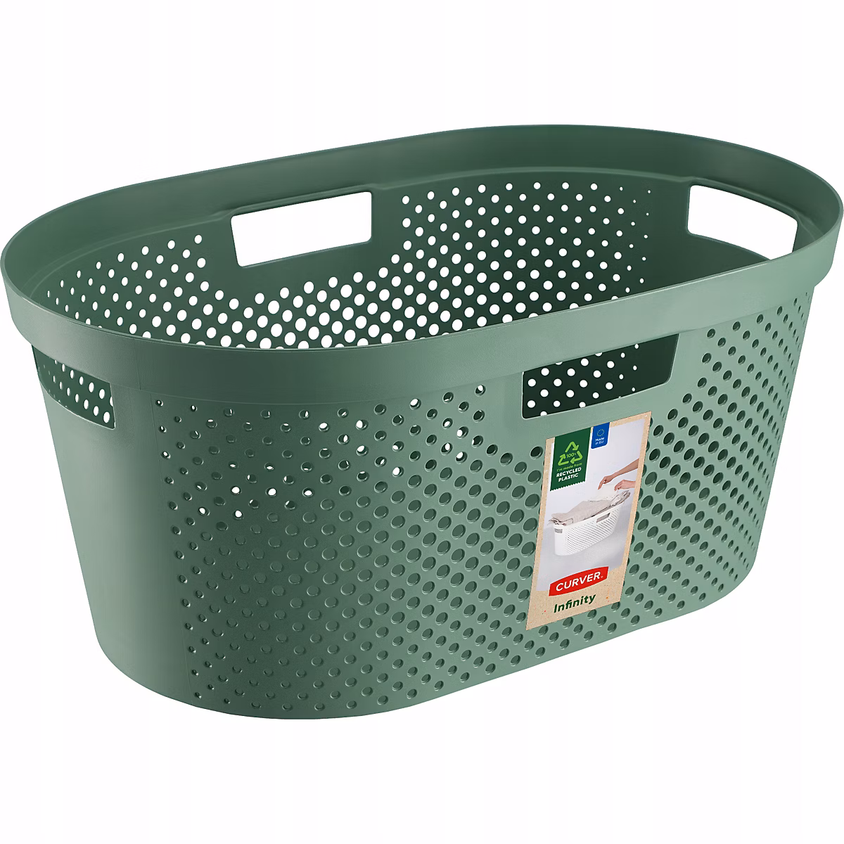 Accessoires de salle de bains – CURVER Panier à linge pour repasseuse 40 L Vert