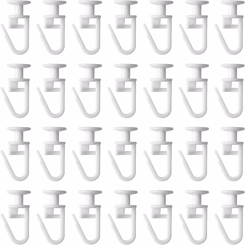 50pcs curseur de rail de rideau curseur de rail de rideau curseur de rail de rideau crochet pliant crochet de rideau – Réf. ULPCMQFTK4439986959