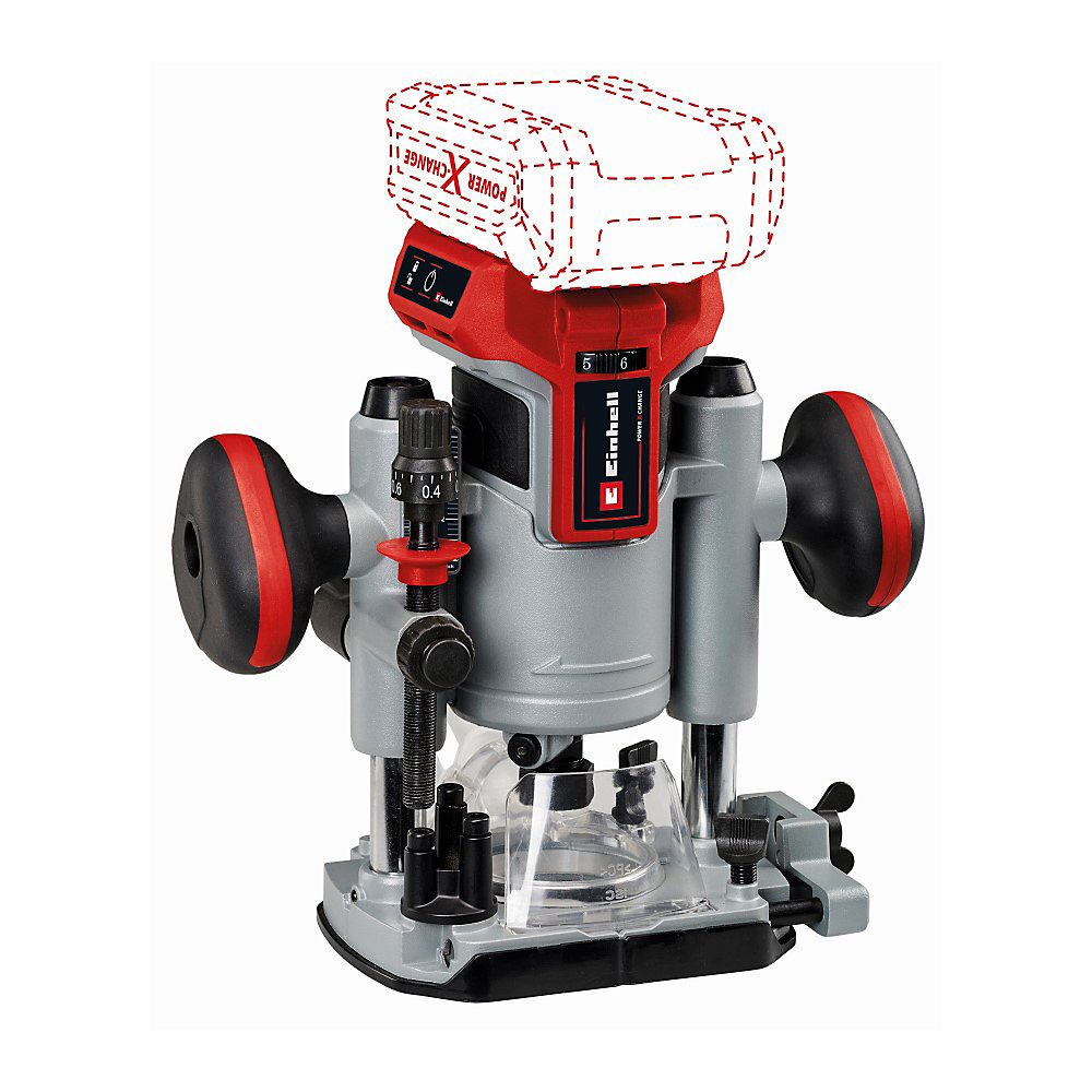 Einhell Défonceuse sans fil TP – RO 18 Li BL | Solo + accessoires | sans batterie