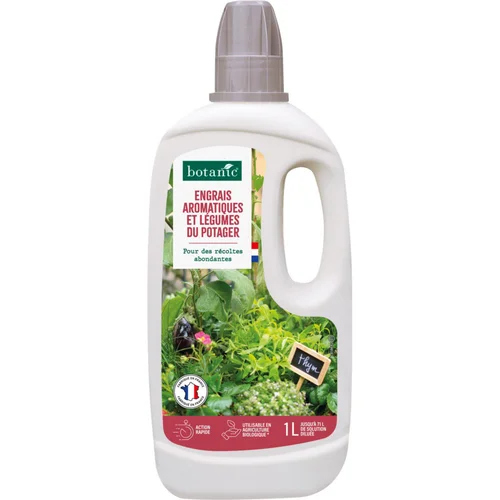 Engrais légumes du potager et plantes aromatiques en bouteille botanic® - 1L