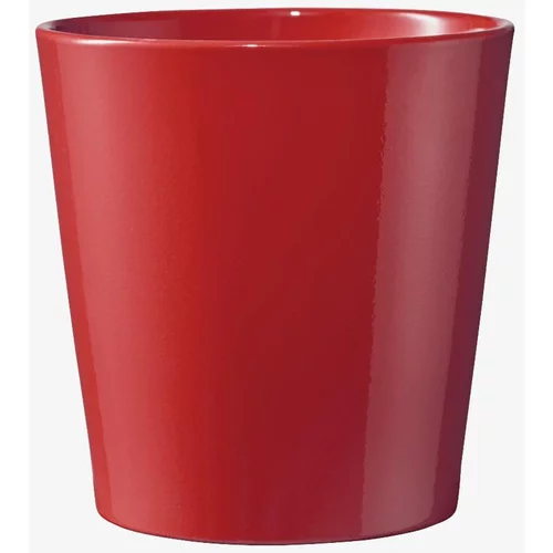 Cache-pot coloris rouge Dallas Orchidée Ø 13 cm
