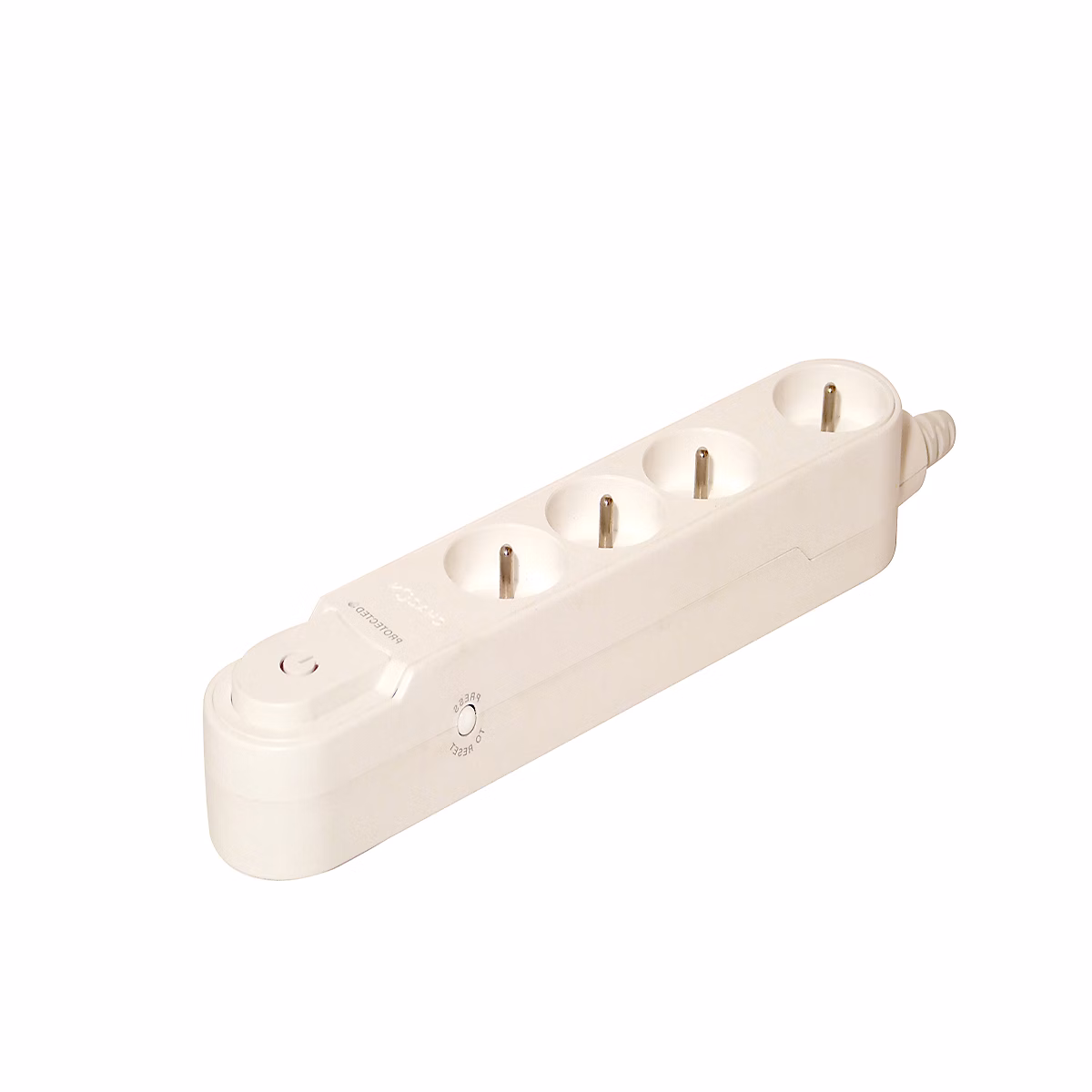 Bloc multiprise 4x16A 1 – 5m, Blanc, Chacon