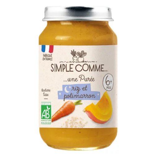 Pot bonne nuit - riz potimarron bio Simple Comme - 190g