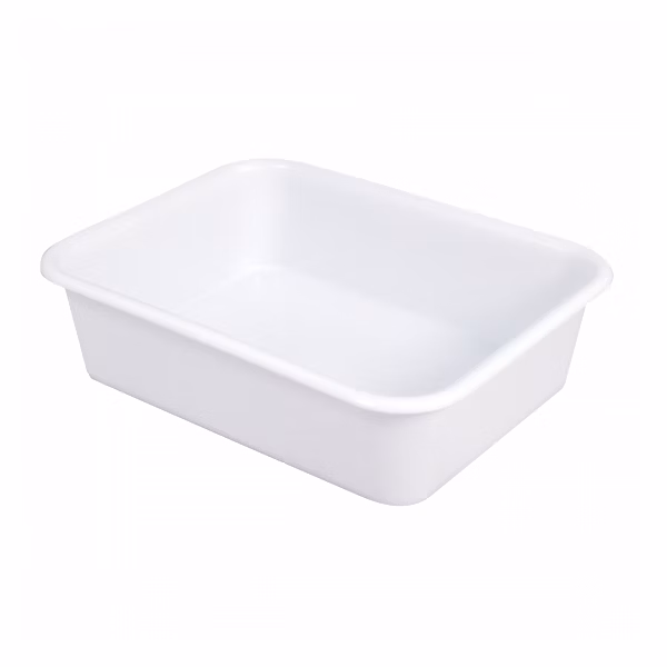 Cuvette rectangulaire profonde 20 L – blanc
