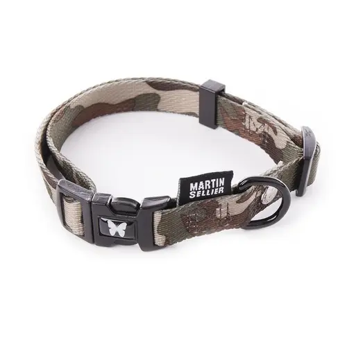 Collier Camouflage marron pour chien - 1,5x30/45 cm
