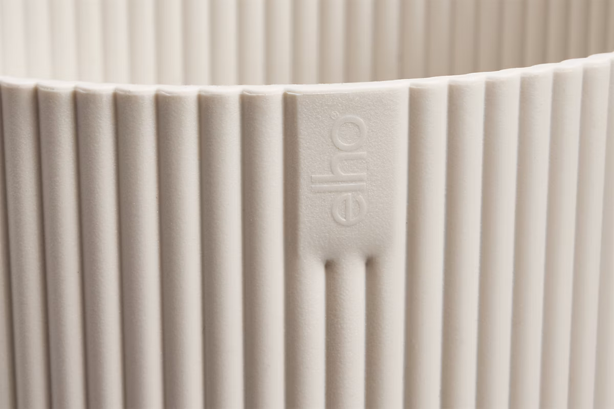 Cache – pot rond en plastique blanc lin Elho Vibes ø18cm