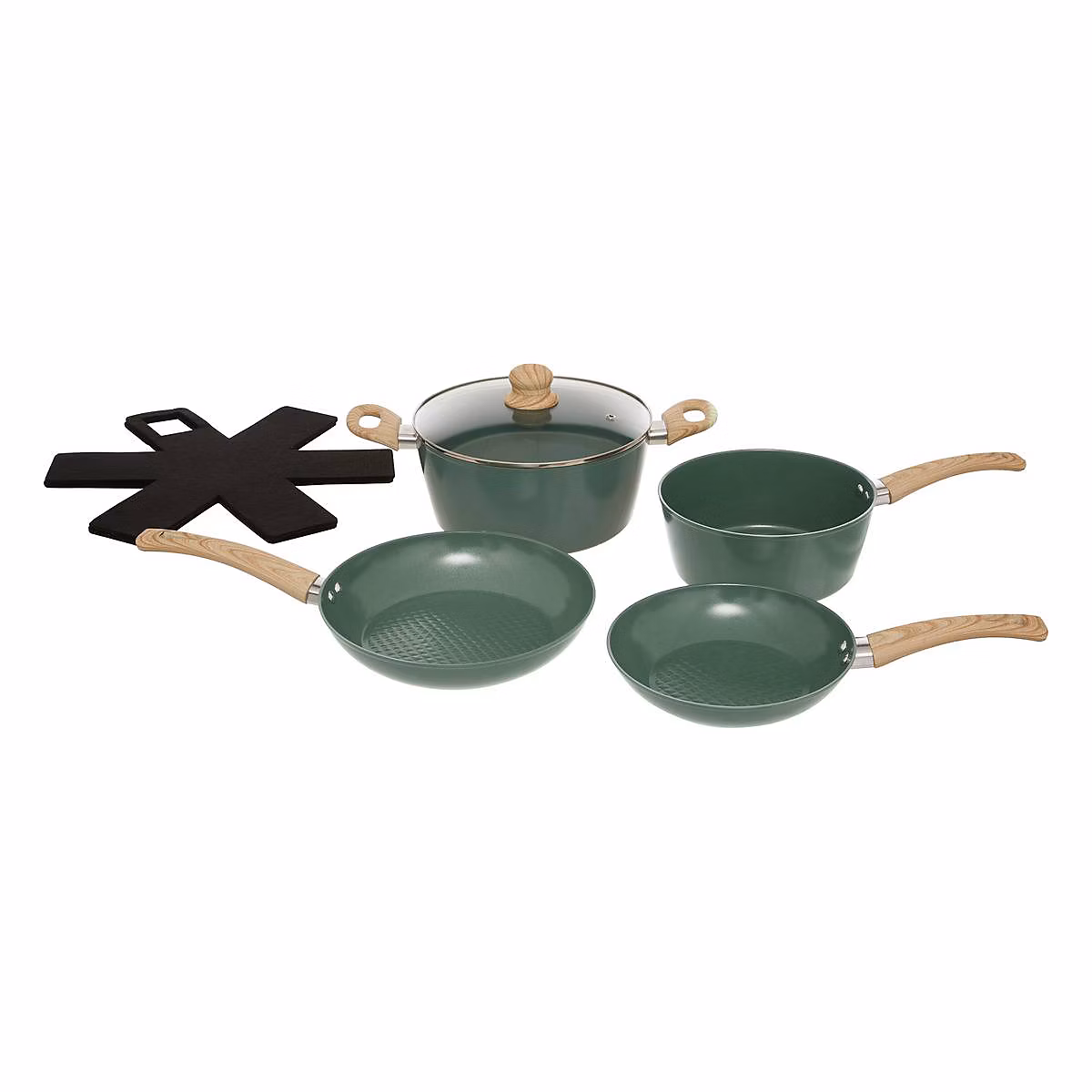batterie de cuisine 7 pièces en aluminium forgé – 5five