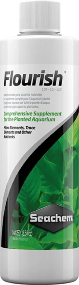 Oligo-éléments pour aquarium, enrichis en minéraux, SEACHEM Flourish - 250ml